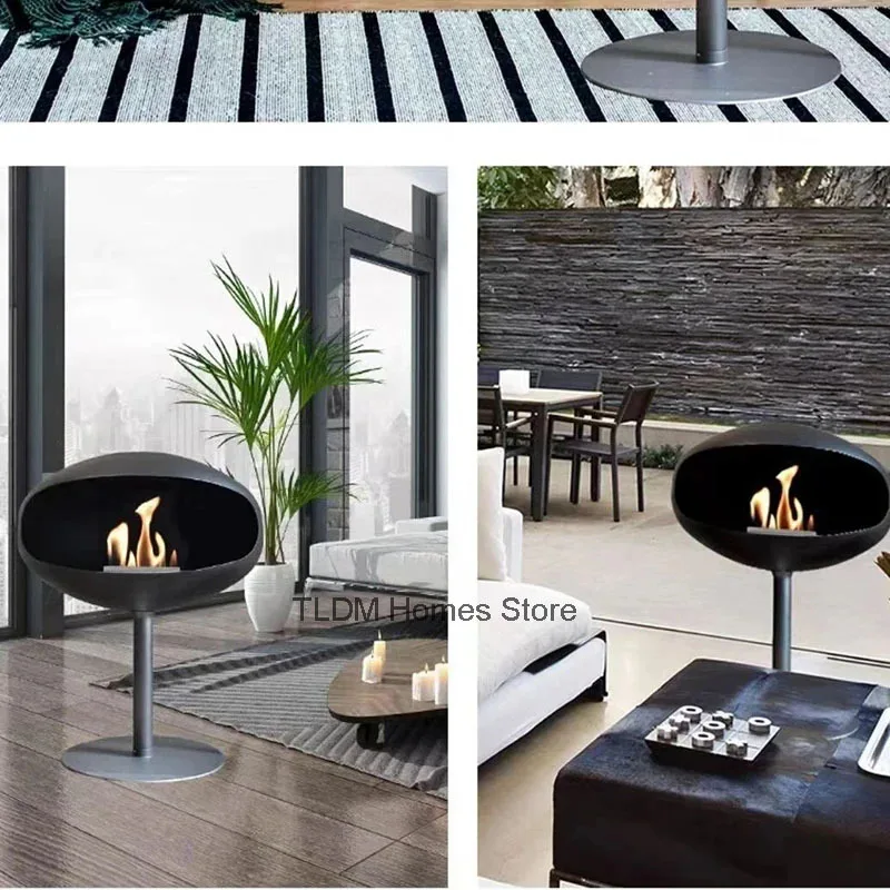 European Style Floor-standing Fireplaces Villa Homestay Decoration Home Living Room Fireplace Heater Modern Designer Ornaments