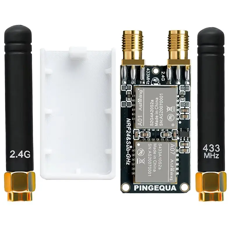 

ABZZ-Беспроводной модуль 2,4 ГГц и 433 МГц 2-в-1 RF Devboard Высокопроизводительный NRF24 + CC1101 Sniffer Автоматический переключатель GPIO Новый