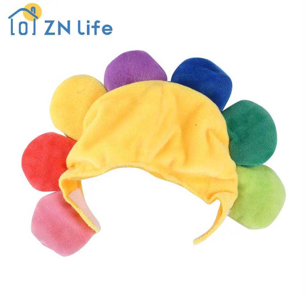 Sunflower Hats Multi Scene Applications Bright Color Short Plush Pet Supplies Teddy Outfits Vivid Colors Flower Headwear