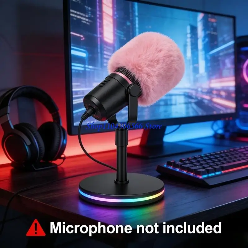 02DD Durability Oval Microphones Windscreen Protector Design For AM8 Smooth Vocal Performances And Studio Quality Sound