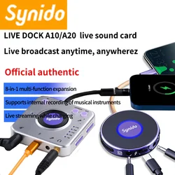 Synido Live Dock A10/A20 Live Broadcast External Sound Card with Mobile Phone Computer Instrument Internal Record