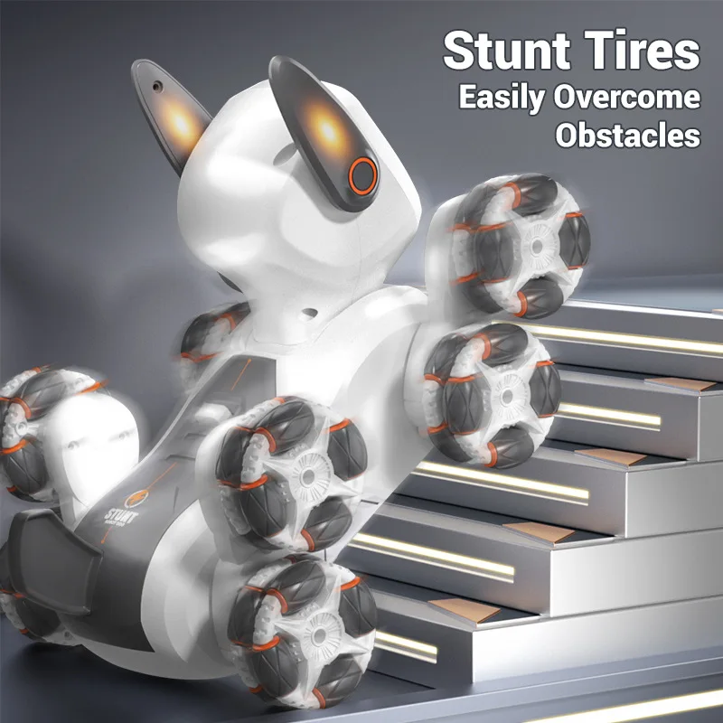 JJRC RC chien Robot télécommande cascadeur mécanique geste détection 2.4G escalade déformation animal de compagnie jouet Intelligent enfants cadeau