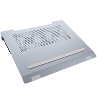 Aluminum Alloy Laptop Cooler Stand With Dual 12Cm Fans And RGB Light Effect For Notebook Cooling Pad Under 17.3 Inch