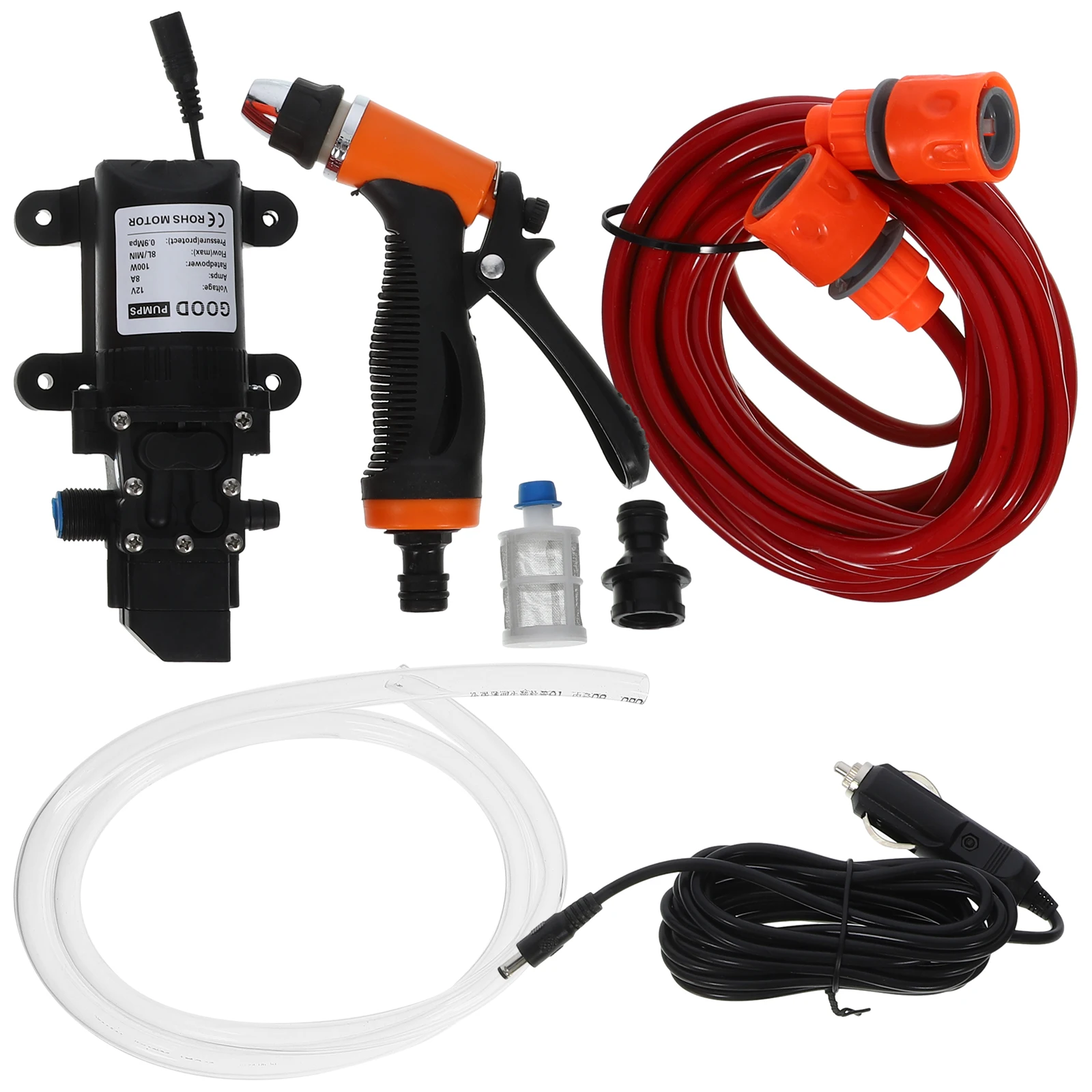 

High Pressure Car Wash Cleaner Pump Compact Watering Tool for Bike Walls Projects Powerful Sprayer Daily Use Plastic Copper