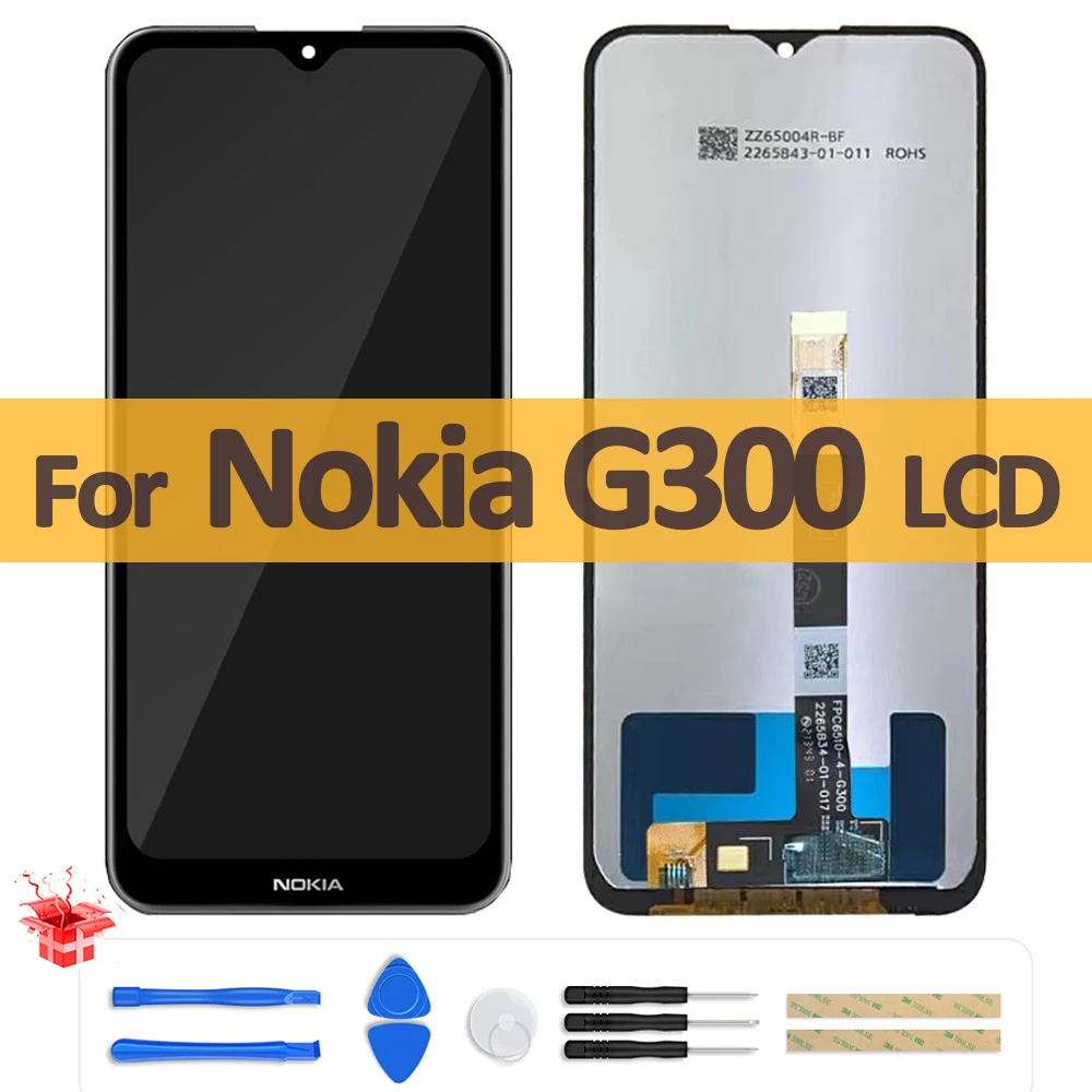 

6,52 "Оригинальный ЖК-дисплей для Nokia G300 LCD TA-1374 дисплей сенсорный экран дигитайзер панель в сборе Ремонт Замена для Nokia G300