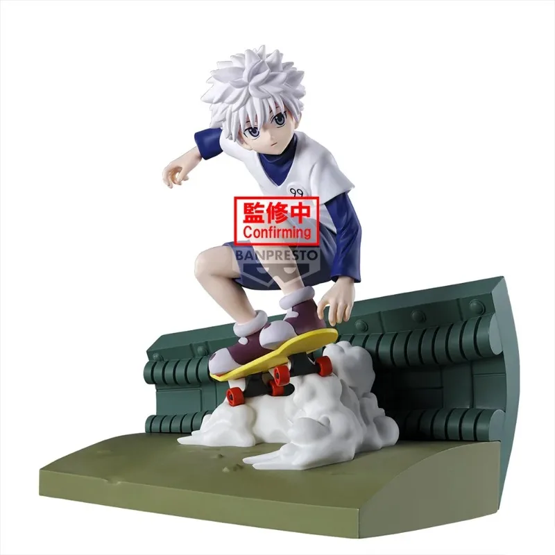 Bandai Original Banpresto Anime HUNTER HUNTER Memorable Saga Killua Zoldyck PVC Action Figure Model Collection Toys Gifts