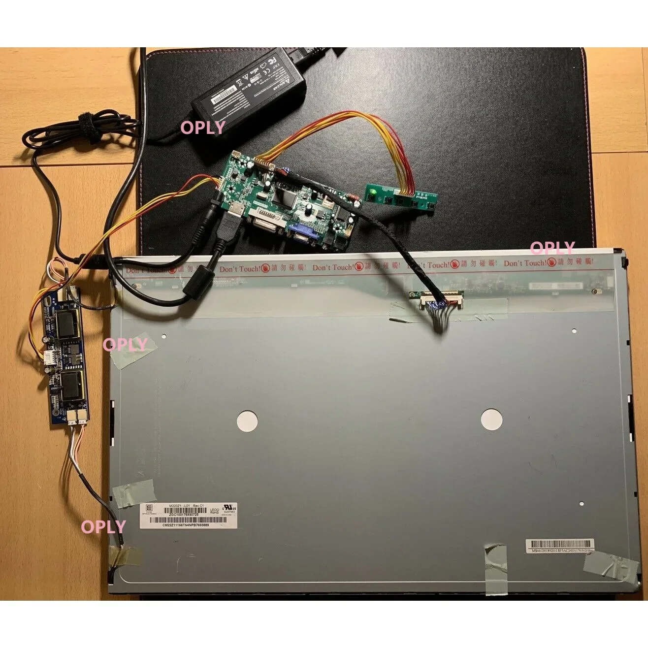 Imagem -05 - para Lm201we3-tlf1 M201ew02 vb Ltm220m1-l01 1920x1080 30pin 4ccfl Led Placa Controladora Hdmi-compatível Dvi Vga Lvds Painel Kit Diy