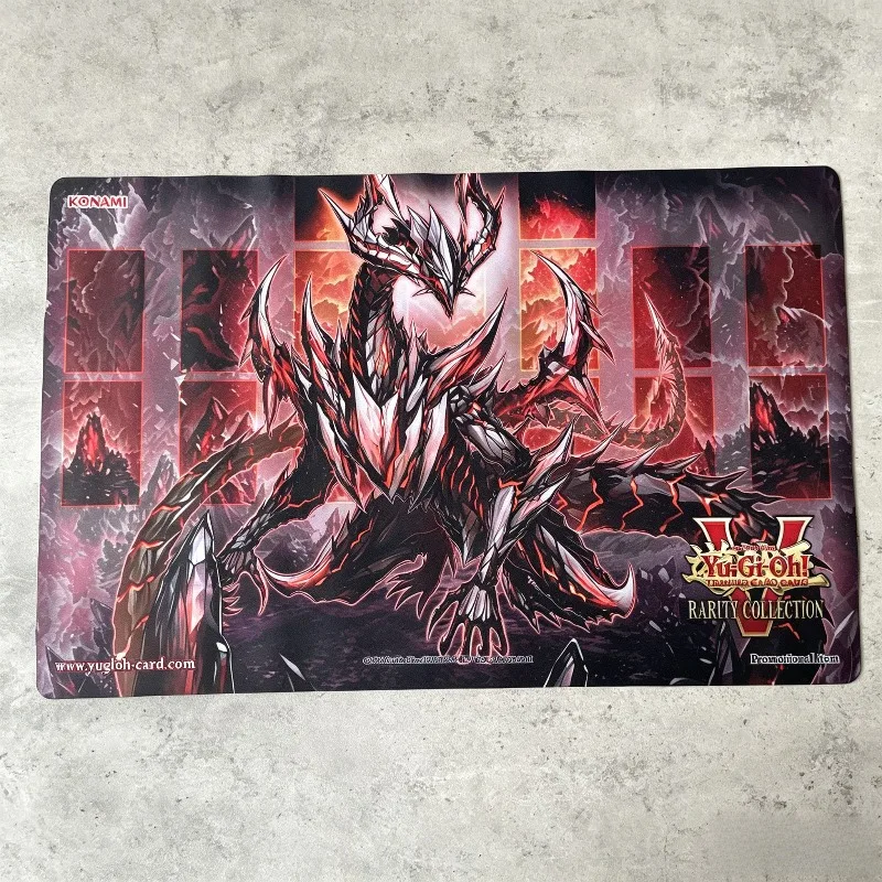 600x350mm Primite Dragon Ether Beryl YGO Einzelspieler-Spielmatte Yu-Gi-Oh! 1,5mm Nahtlose Gummi-Spielbrettmatte Mauspad