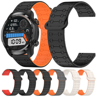 Magnetic Silicone Strap For TicWatch Pro 3 Ultra GPS/LTE 22mm Watch Band for Ticwatch GTX S2 E2 GTW 2021 Sports Bracelet Correa