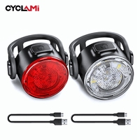 CYCLAMI Bicycle Taillights Waterproof MTB Bike Lamp Battery Powered Warning Cycling Tail Light LED Headlight Rear Lamp