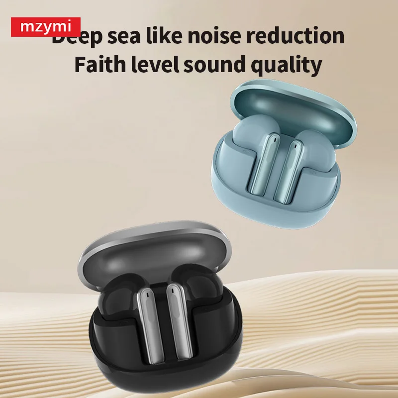 

mzymi A33 Bluetooth5.3 Earphone Light and Small Wireless In Ear Earbuds Touch Control Headset Low Latency Headphones with Mic