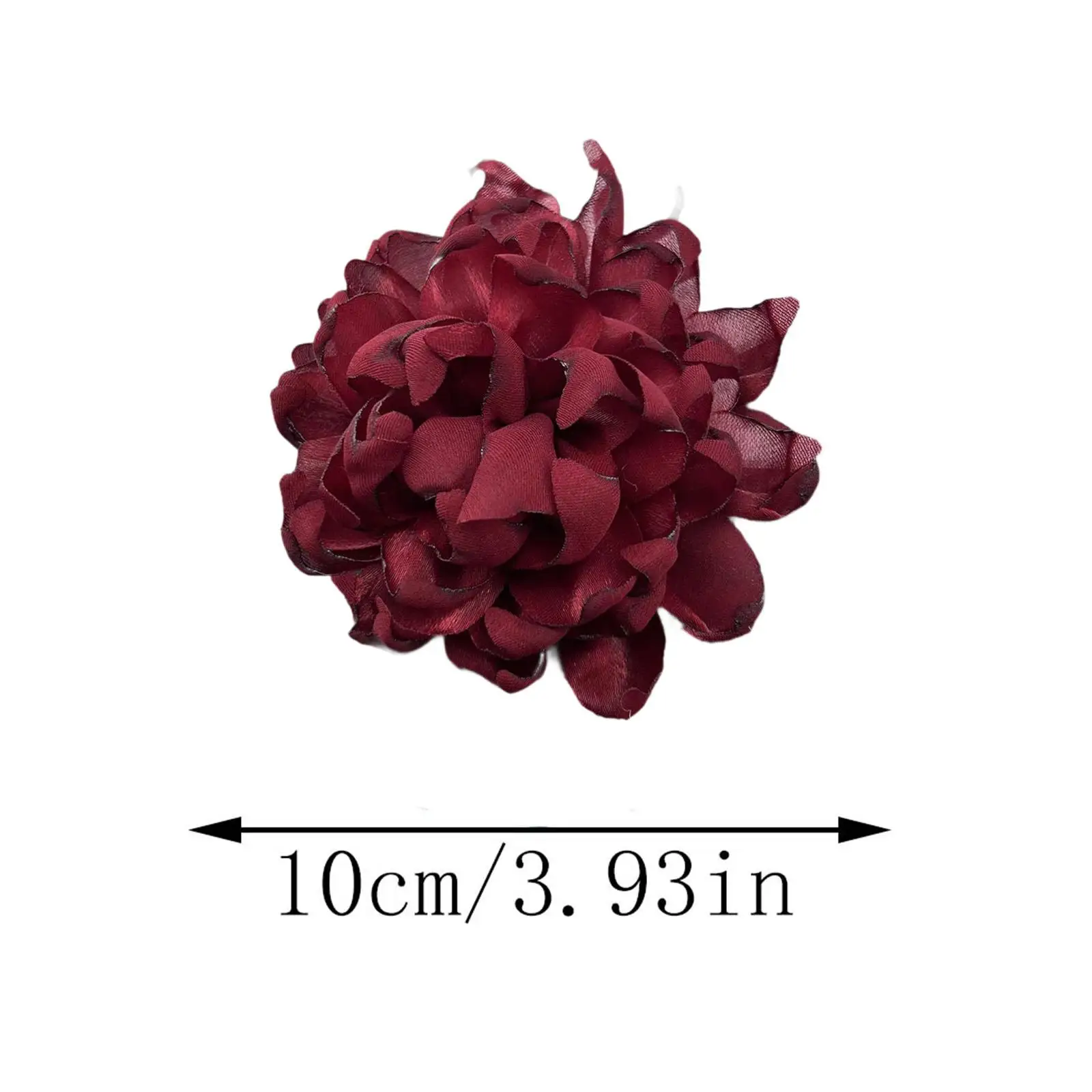Exquisite Handcrafted Floral Brooch with Satin Camellia Detail