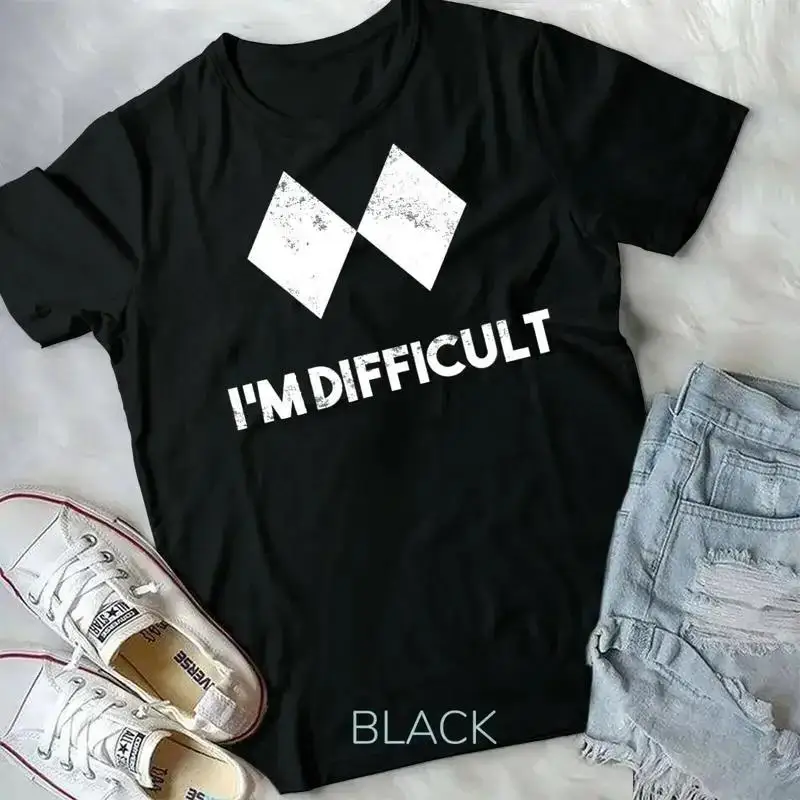Ski I m Difficult Skiing Skier Snowboard Snowboarder Unisex Form T Shirt