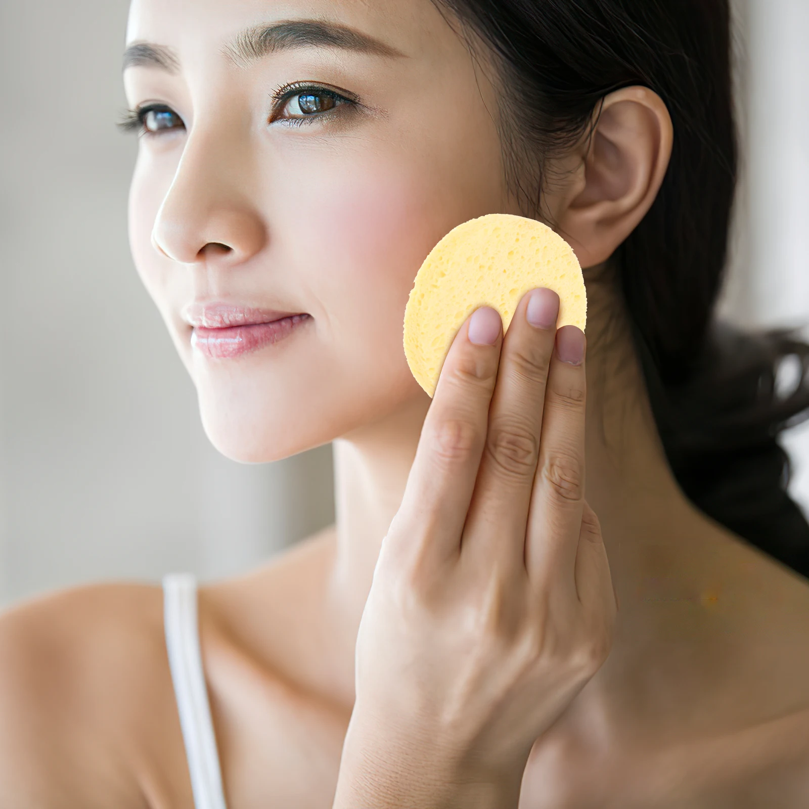 

10pcs Facial Sponge Reusable Makeup Removal Pad Travel Size Face Cleansing Tool Exfoliating Sponges For Women Girls