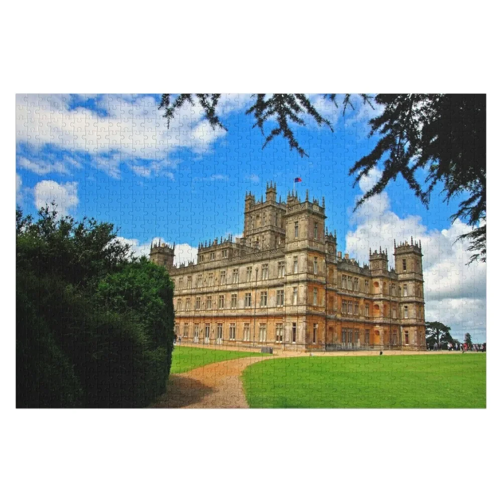 Highclare Castle Downton Abbey Inggris Inggris teka-teki Jigsaw hewan kayu Gambar disesuaikan Puzzle kayu dewasa