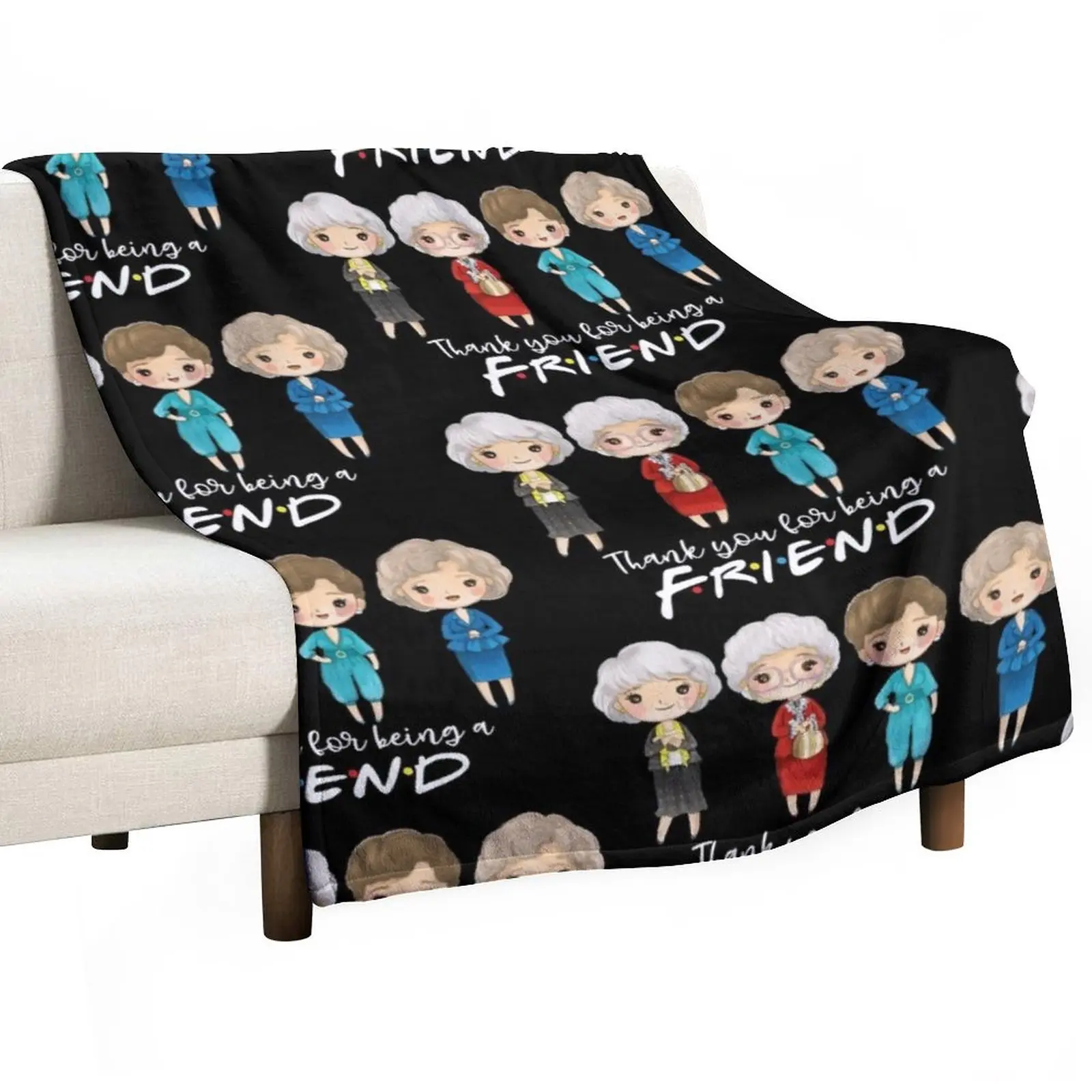 

thanks you for being a friend-golden girls Throw Blanket Summer Camping Blankets