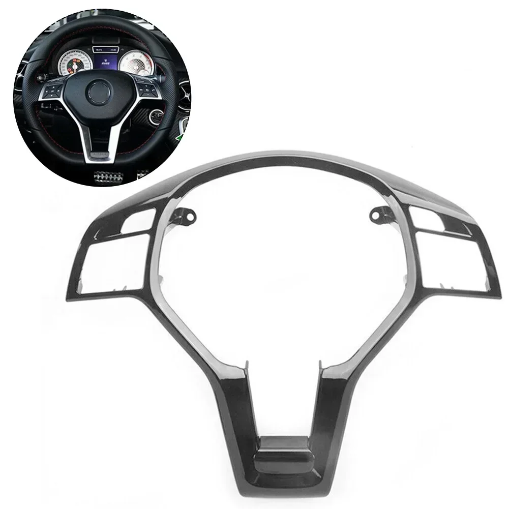 Newest Steering Wheel Trim Cover Gloss Black For Mercedes For Benz W204 W212 C E 12-14 09946400139107, 099 464 00 13, 0994640013