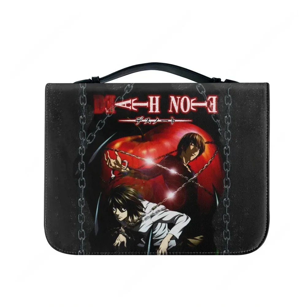 

Japan Anime DEATH NOTE Bags Christian Gifts Personalized Cover Bible Pack Waterproof Leather Bag Pockets Package Case