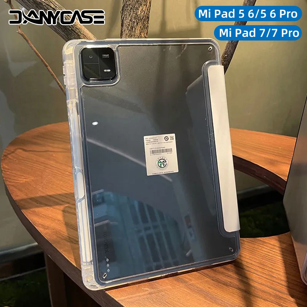 

For xiaomi pad 6 case mi pad 5 11inch MiPad 5 6 Pro 11inch Transparent Case For mi pad 7 7 Pro 11.2in case TPU Protective Cover