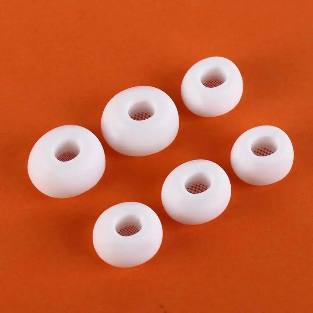1 para nakładek na słuchawki, miękkie silikonowe zatyczki do uszu, białe, rozmiar XS/S/M/L, końcówki do słuchawek do AirPods Pro 1/2