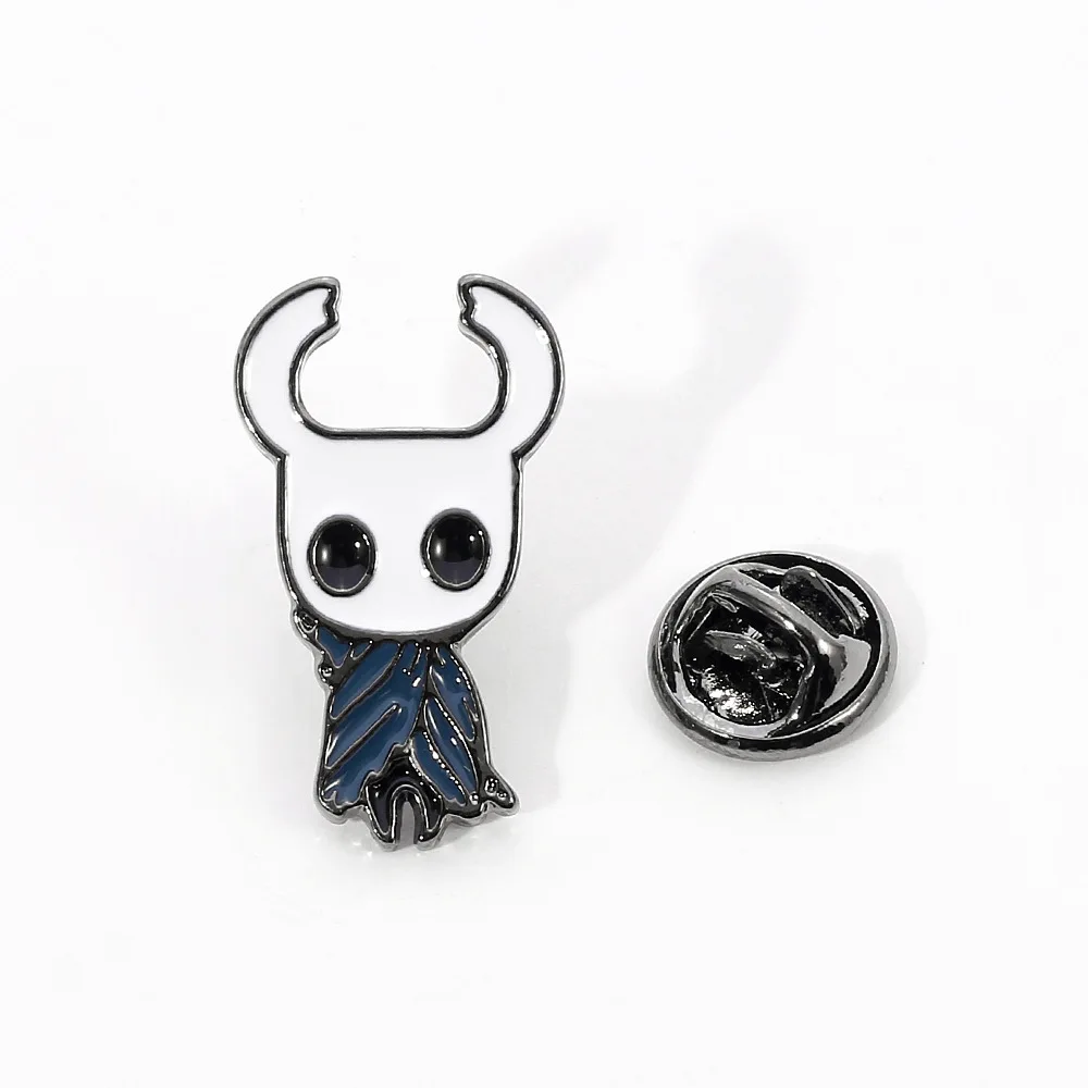 Aksesori tas gambar protagonis bros Hollow Knight kreatif periferal permainan kartun
