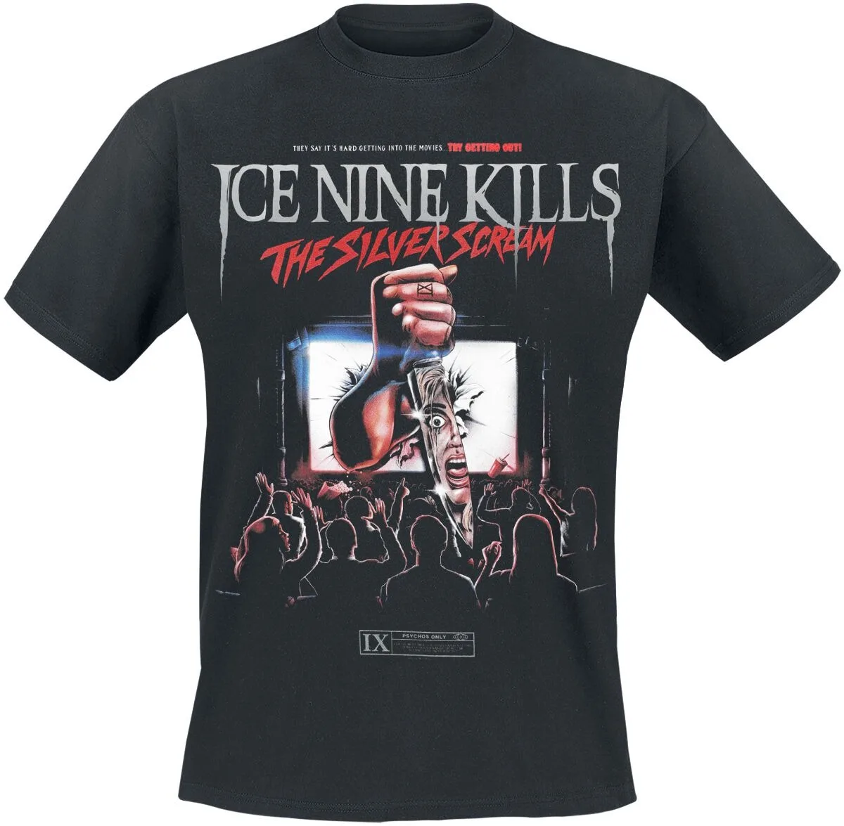 Ice Nine Kills The Silver Scream Unisex T-shirt Movie Poster Print Horror Metal Casual Tee