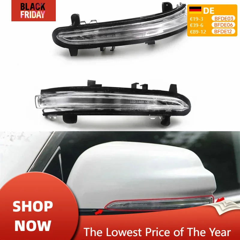 Exterior Rearview Mirror Lamp Turn Signal LED Rear View Light with Bulb For GAC Trumpchi GS7 GS8 GM8 2017 2018 2019 2020 2021