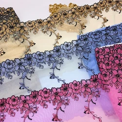 28Yds Floral Lace Trim Skirt Hem Underwear Sewing Craft DIY Apparel Blue Purple Green Pink Fabrics Lace Lingerie