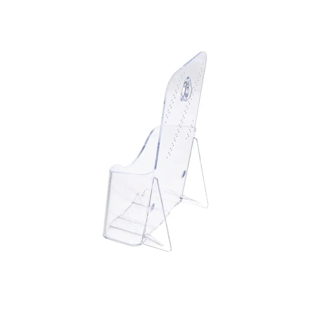 Booklet Plastic A6 Brochure Holder Acrylic Countertop Wall Mount Transparent Portable Pamphlet Holder Women