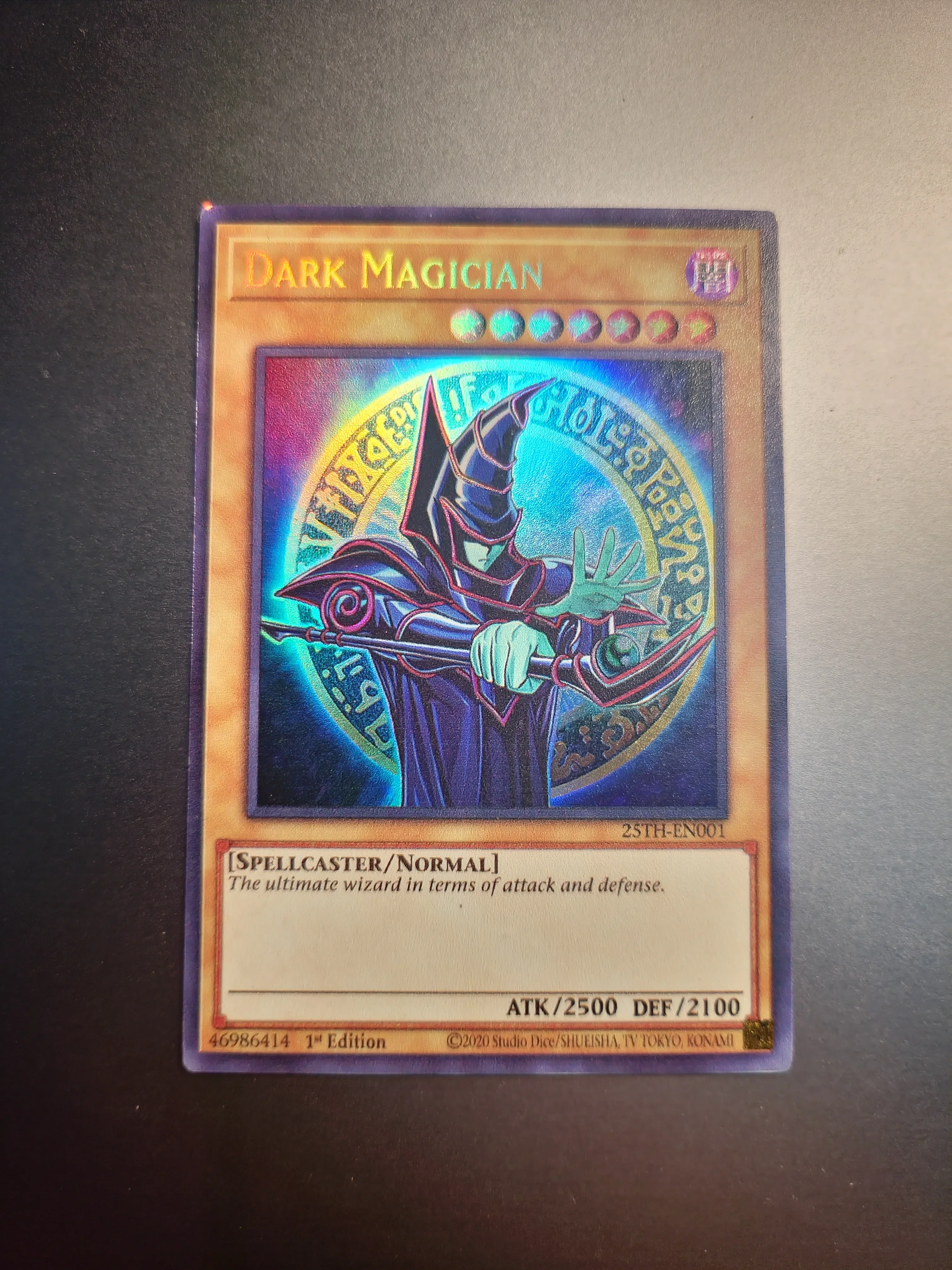 Yu-Gi-Oh Ultra Rare/25TH-EN001 DARK MAGICIAN Children\'s Gift Collectible Card Toys (Not Original)