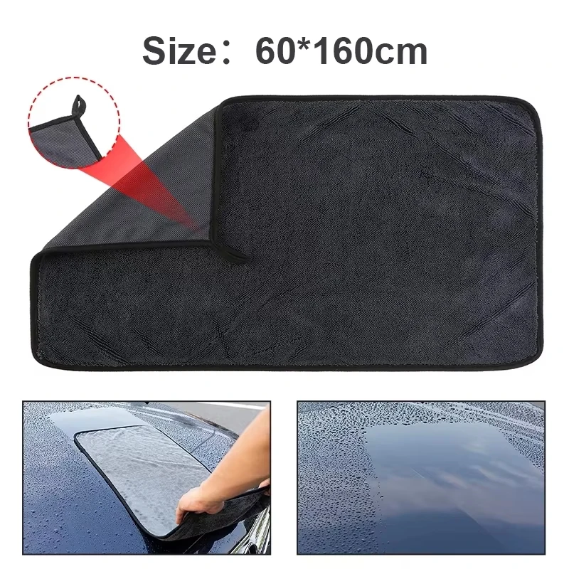 NEW Microfiber Towels for Cars Oversized Strong Absorbent Car Wash Cloth, High-Efficiency Cleaning Wipe Cloth Car Drying Towels