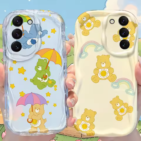 C-Cares B-Bears Case for Samsung Galaxy S25 S24 S23 S22 S21 Ultra Plus S20 FE A73 A72 A71 A56 A55 A54 5G A52 A52S A51 4G Cover