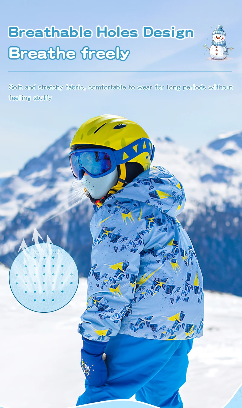 WEST BIKING Winter-Sturmhaube für Jungen, winddichte Thermo-Gesichtsmaske, Helm-Innenfutter für Mädchen beim Radfahren und Skifahren, atmungsaktiv, warm, bis -20 Grad. ° C – Detail 8