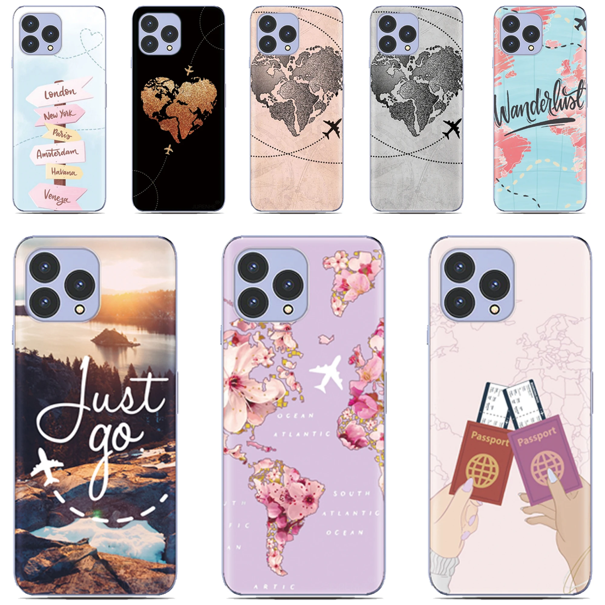 Чехол для телефона Travel Plane для Asus Zenfone 10 9 8 Flip 5Z 4 ROG Phone 2 3 Strix 5 5s 6 7 Max Pro M2 ZS620KL ZS590KS, задняя крышка