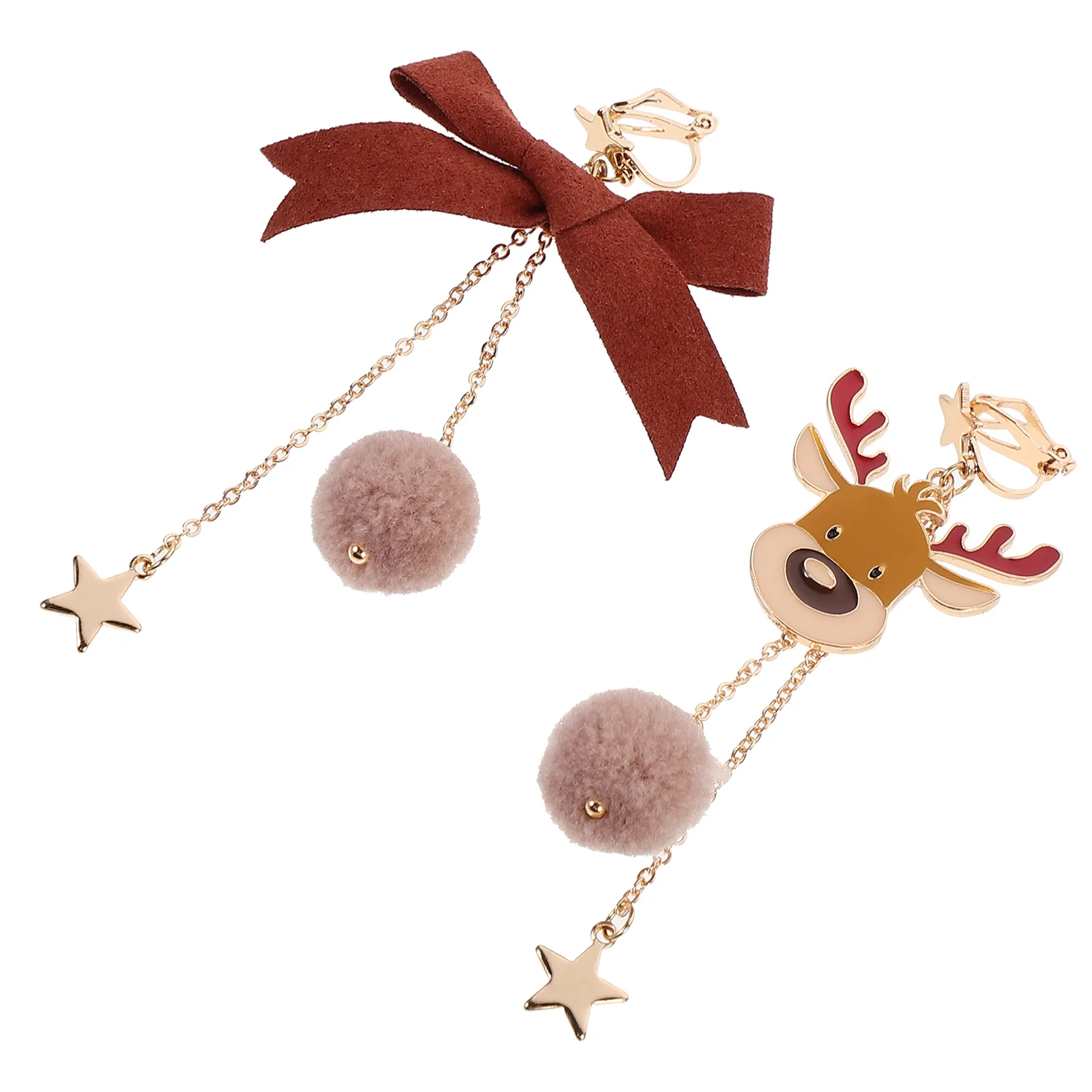 

Elk Earrings Festival Alloy Jewelry Hanging for Female Women Dangle Christmas