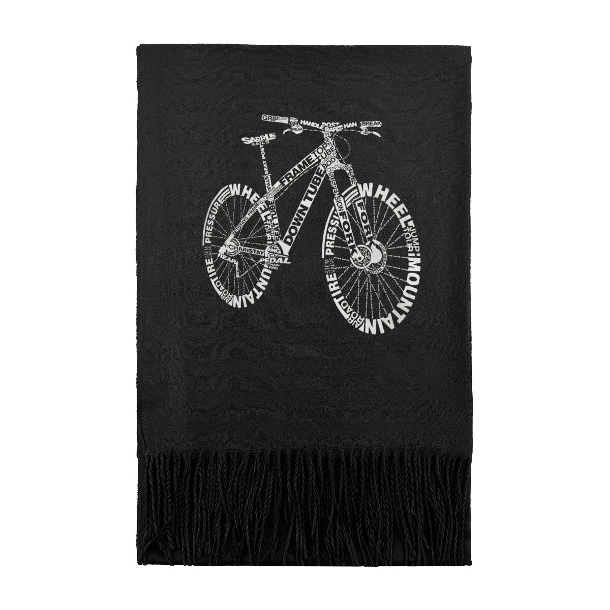 

Велосипедный типограф Графический вневременной универсальный шарф — легкий вариант всех ваших зимних нарядов