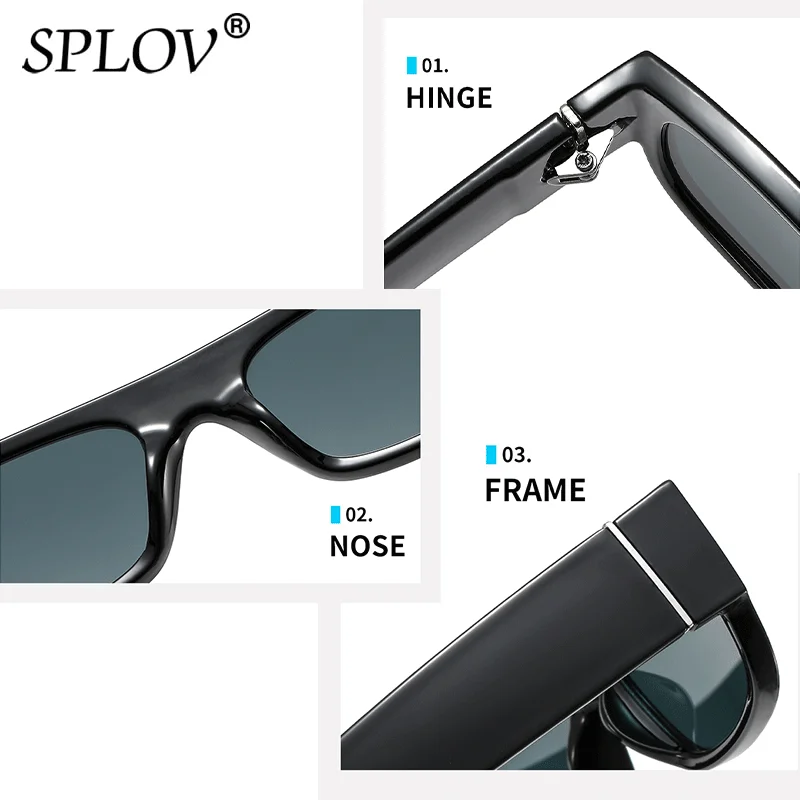Retro Small Rectangle Women Sunglasses Men Fashion Shades Champagne Purple Eyewear Black Trendy Square Gafas De Sol UV400