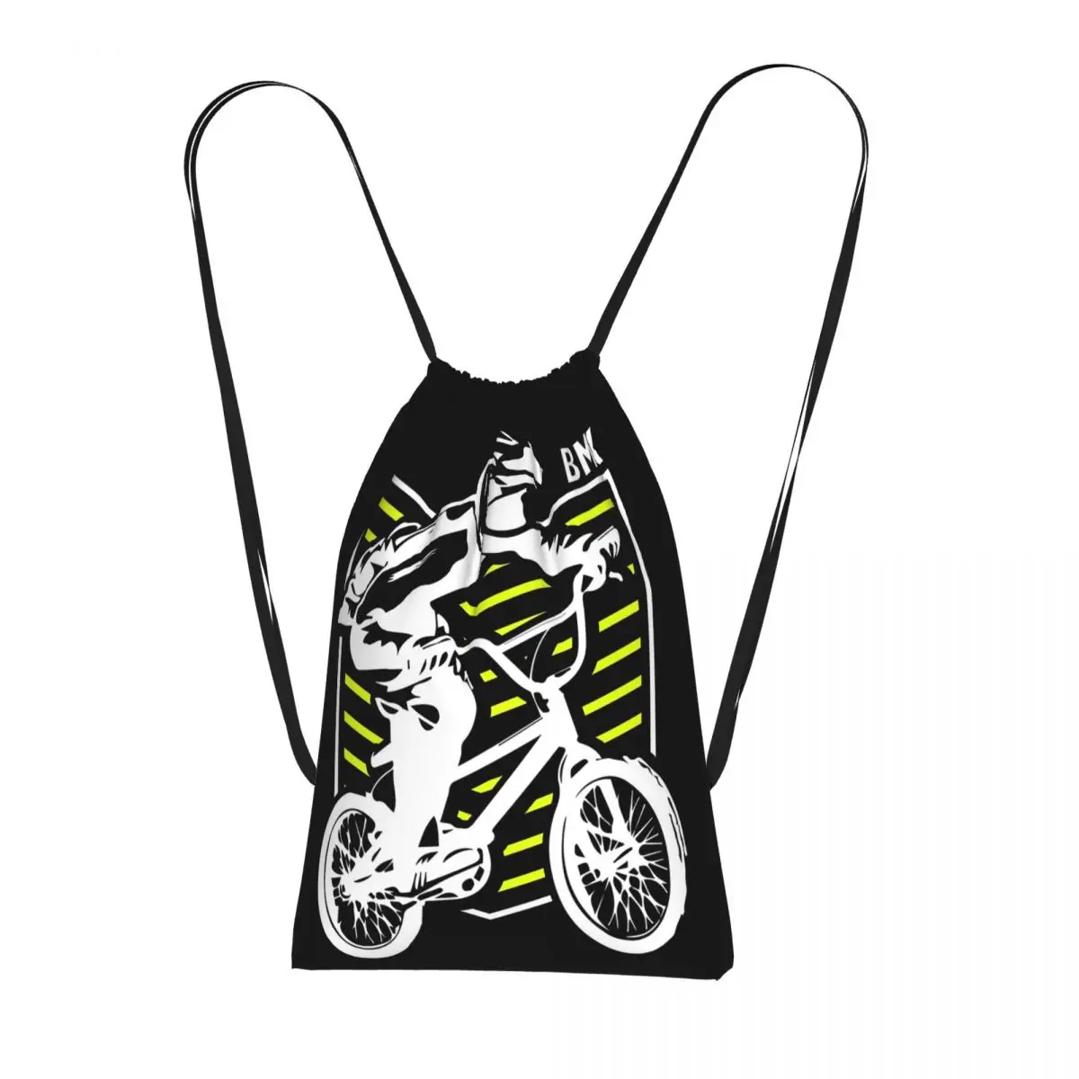 Bmx Apparel Retro Bmx Bike Old School Patch Drawstring Backpack hiking cycling Bag Lightweight Storage Drawstring Bag Men Women