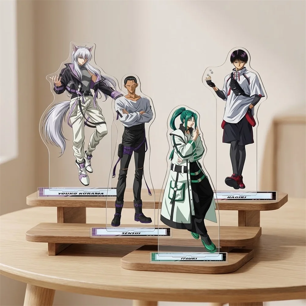 15CM Anime Yu Yu Hakusho Acrylic Keychain Stand Model Ornament Accessories Goods Christmas Gifts