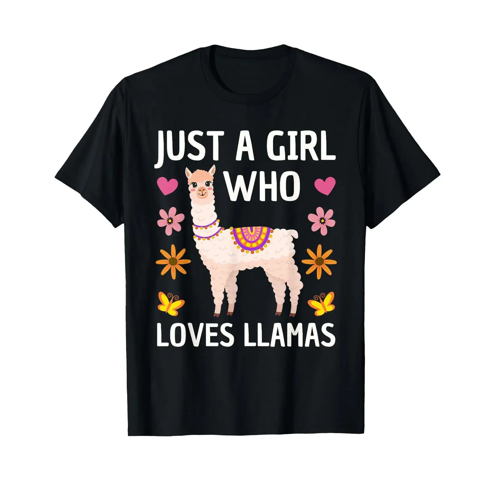Funny Llama Design For Women Girls Lover Farm Animal T Shirt vintage Washed Slightly streetwear Stretched Stylish Unisex