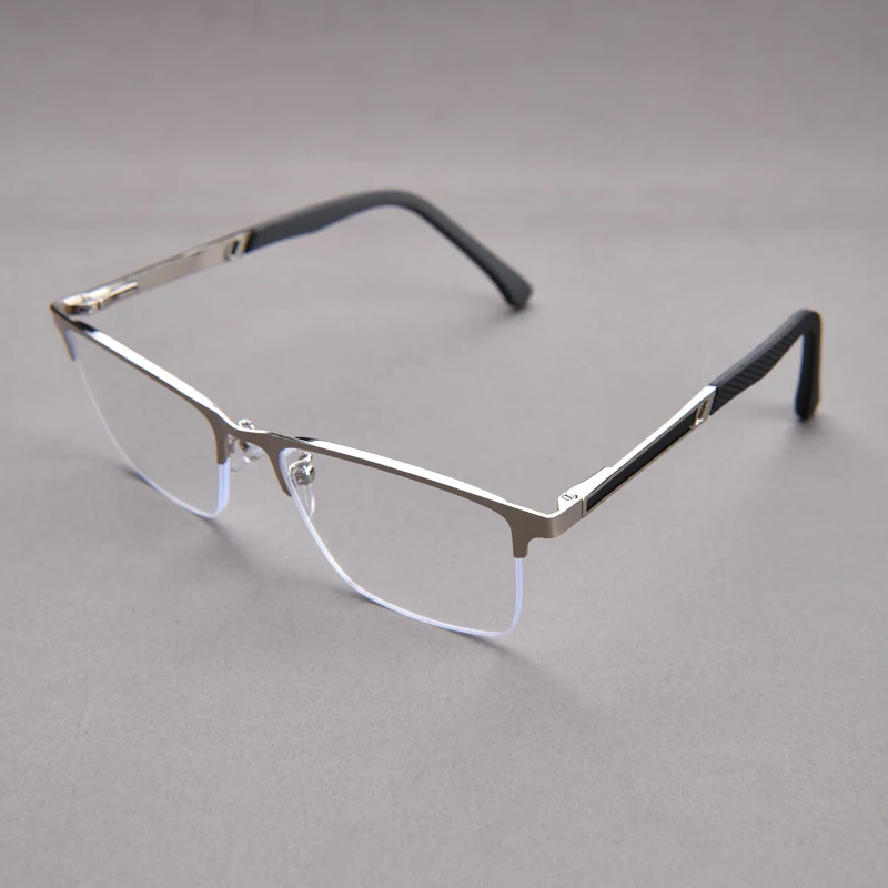 2025 neue Metall Halbrahmen Anti Blau Licht Presbyopie Brille Business Leichte Lesen Presbyopie Brille – Detail 6
