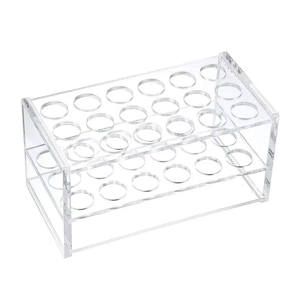 Acrylic Test Tube Rack Holder Transparent 24Holes 40Holes Composite Applicator Dispenser Organizer Holder for Syringes Lab Stand view 5