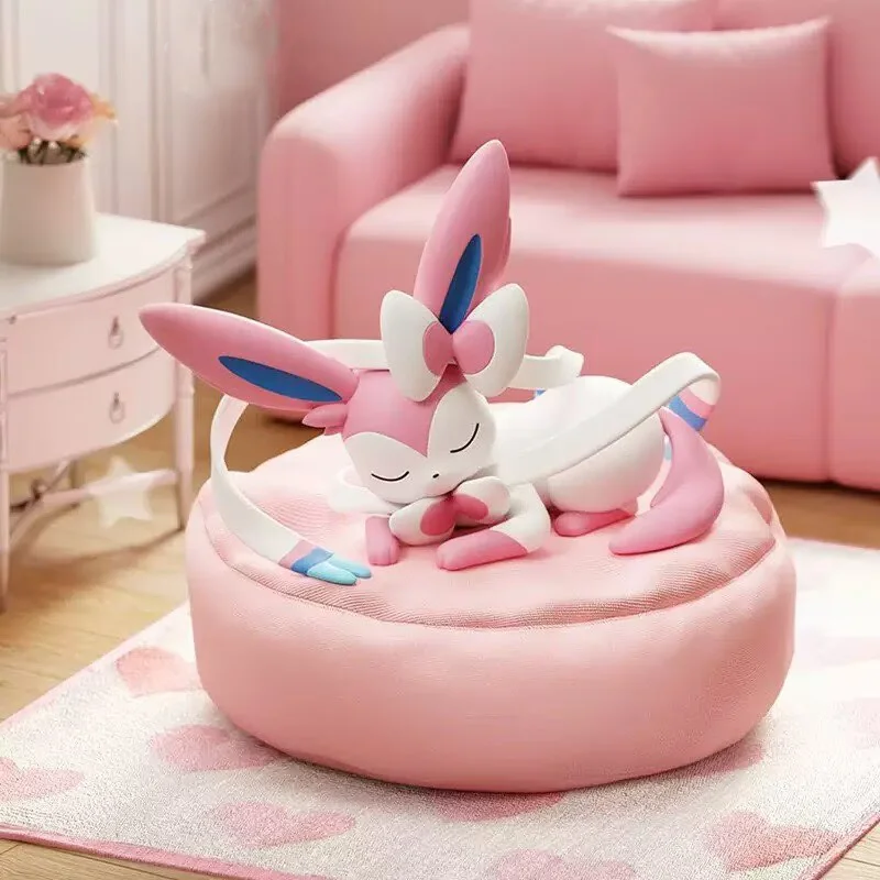 

New Genuine Eevee Sleeping Position Series Mystery Box Vaporeon Anime Figurines Sylveon Espeon Umbreon Merchandise Gift Toy