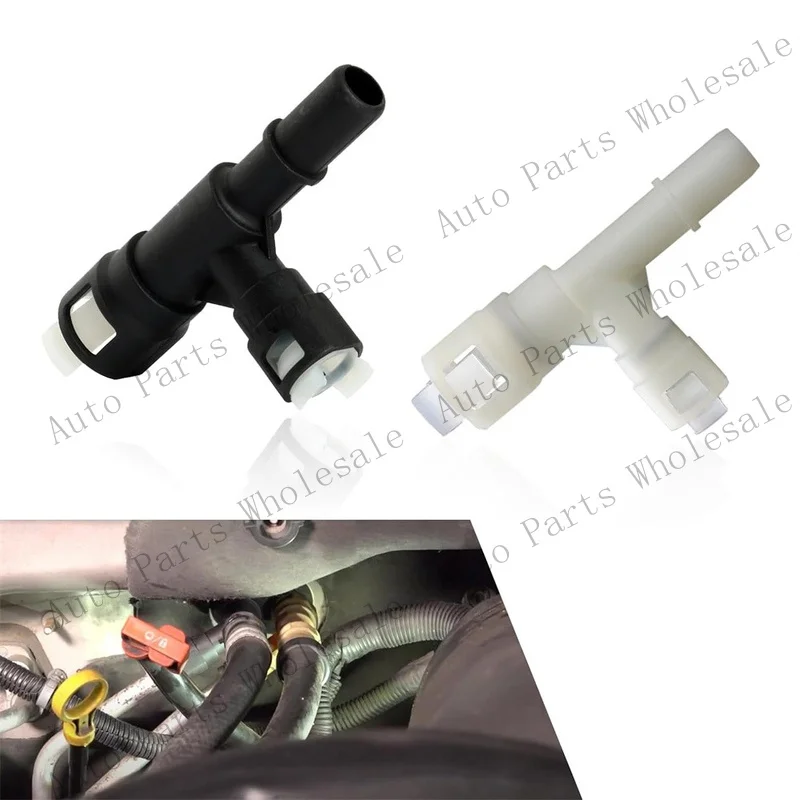 Z 2x HVAC Heater Inlet Hose Tee Connector 15055343 For Cadillac Escalade 2002-2014