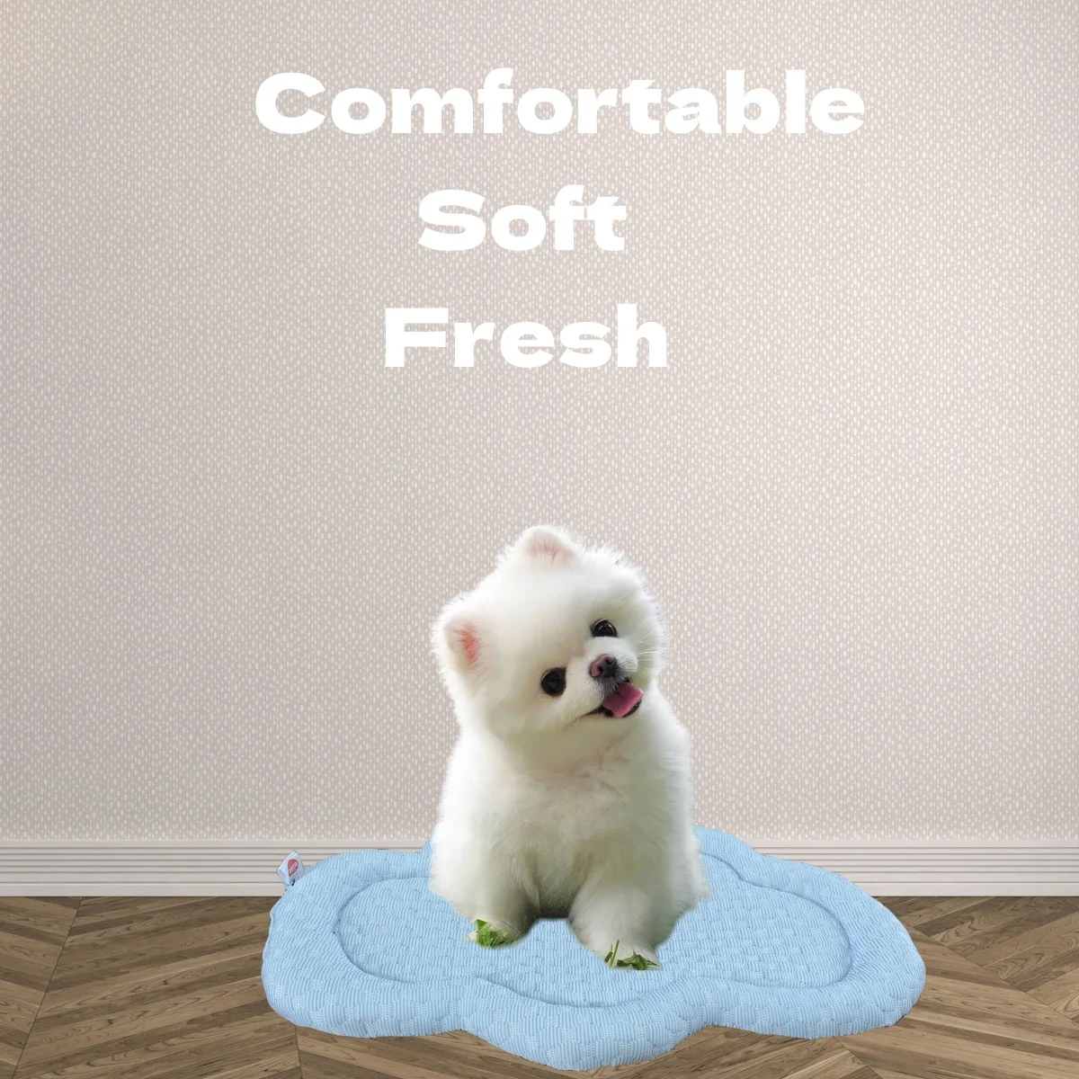 Summer Cooling Pet Cat Bed Cushion Ice Pad Dog Sleeping Cloud Shape Mat for Puppy Dogs Pet Kennel Top Quality Cool Blue Mat