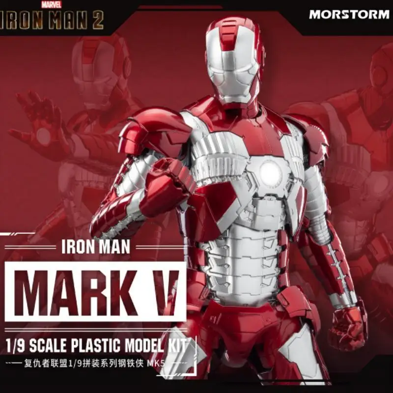 

MORSTORM E-model Marvel Iron Man MK5 Deluxe 1/9 Scale Action Figure Assembled Model Toy Xmas Birthday Gift