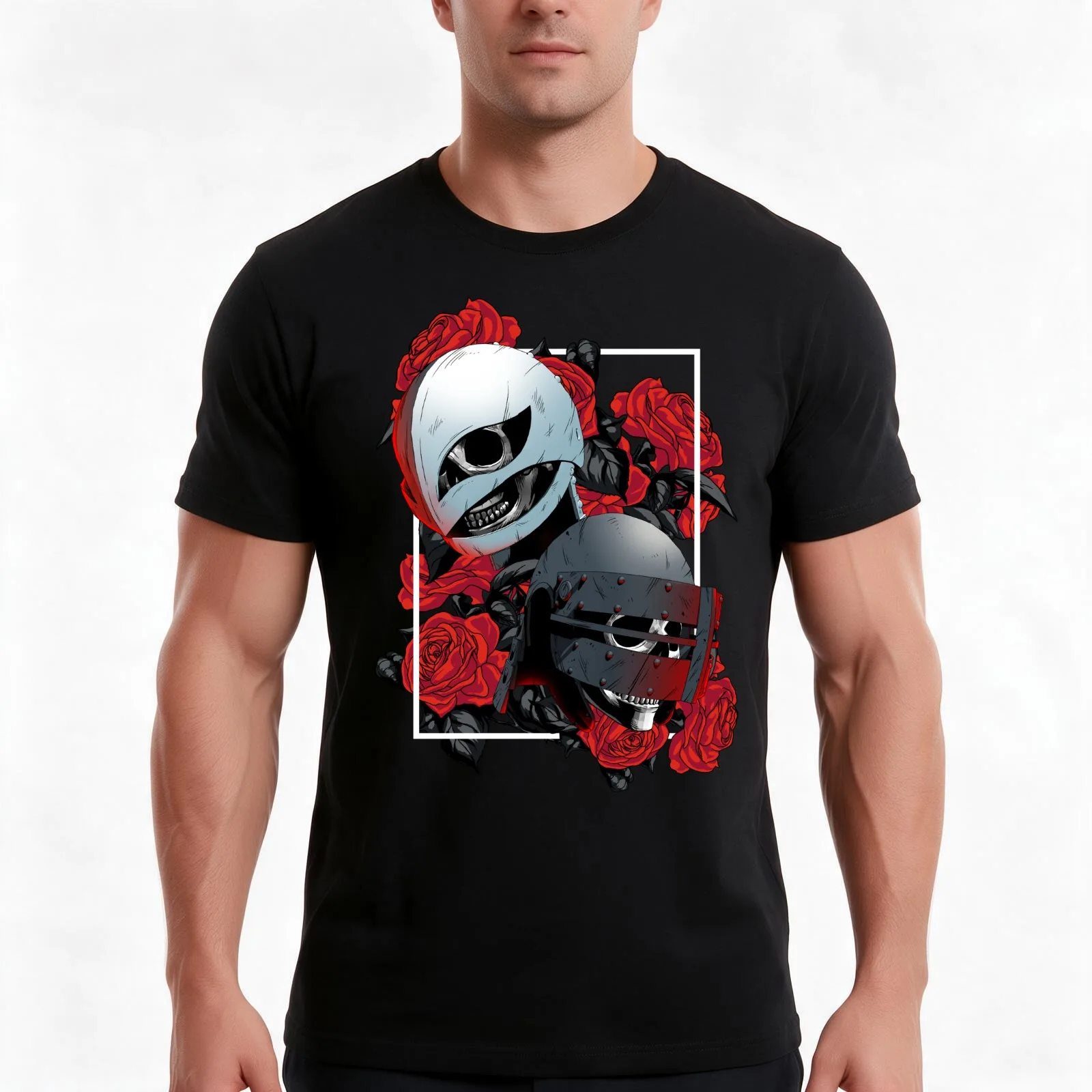 Memento Mori of the Hawks (Alternate) T-Shirt, Summer Casual Cotton Tee, Oversized Streetwear Tops, Vintage Graphic Print