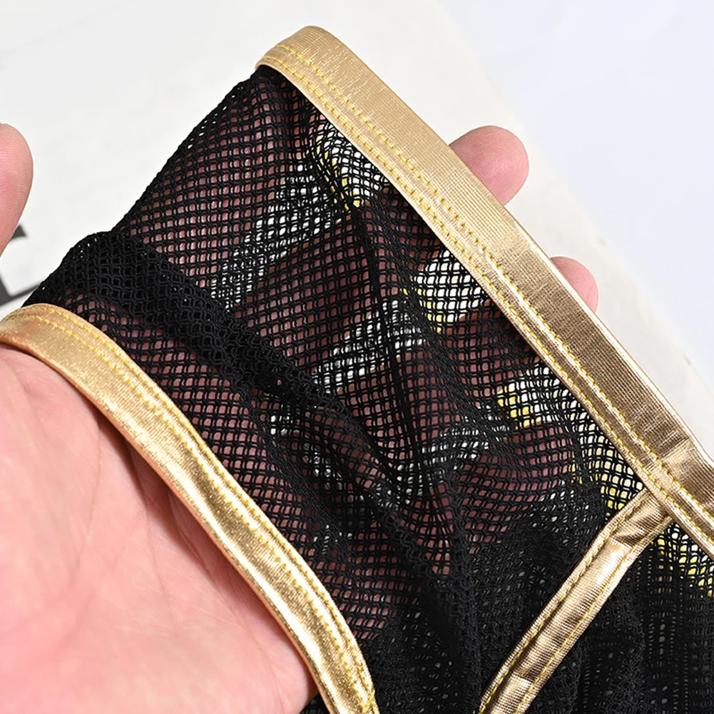 Comfortable Men's Low Waist Briefs with Breathable Mesh Fabric and Pouch Stretch Nylon Spandex Underwear for Active Lifestyle