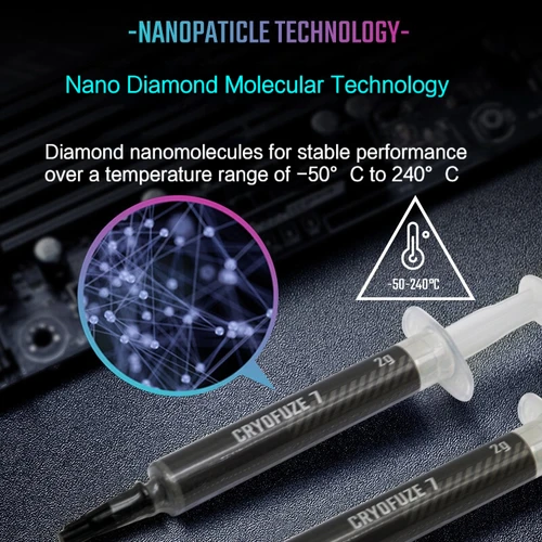 Imagen 2 del producto Cooler Master Cryofuze CF14 14W/mk pasta de grasa conductora térmica de alto rendimiento para procesador Intel CPU GPU ventilador de refrigeración