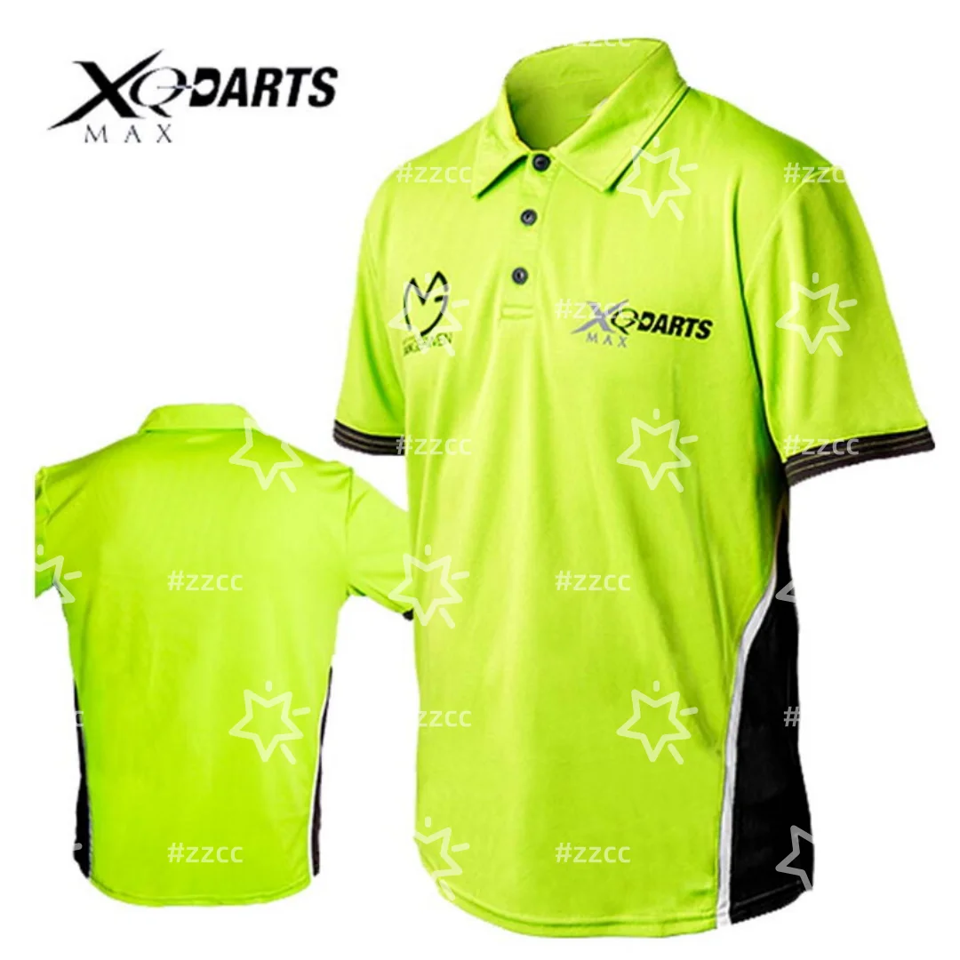 

Футболка для дартса XQ Darts, джерси для дартса Michael Van Gerwen, быстросохнущая спортивная футболка, мужская футболка, детская одежда, топ, женская футболка